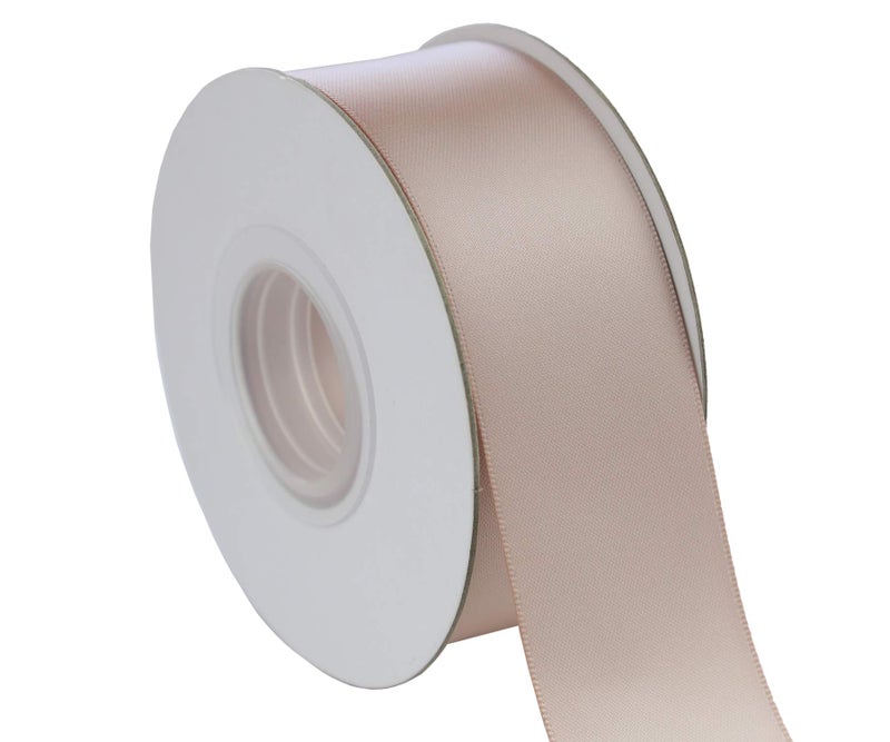 ITIsparkle 38mm Width (11/2") Double Faced Satin Ribbon 22 Meters (Full Reel) Crafts Gift Wrap Floristry - Vanilla Ribbon - Image 3